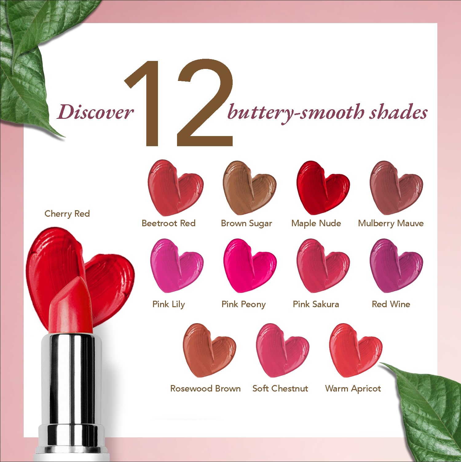 Organic Harvest Moisture Matte Lipstick – Cherry Red | langanhaltender roter, cremiger matter Lippenstift | feuchtigkeitsspendende Formel | zertifiziertes Bio-Make-up | tierversuchsfrei & vegan, 4 g
