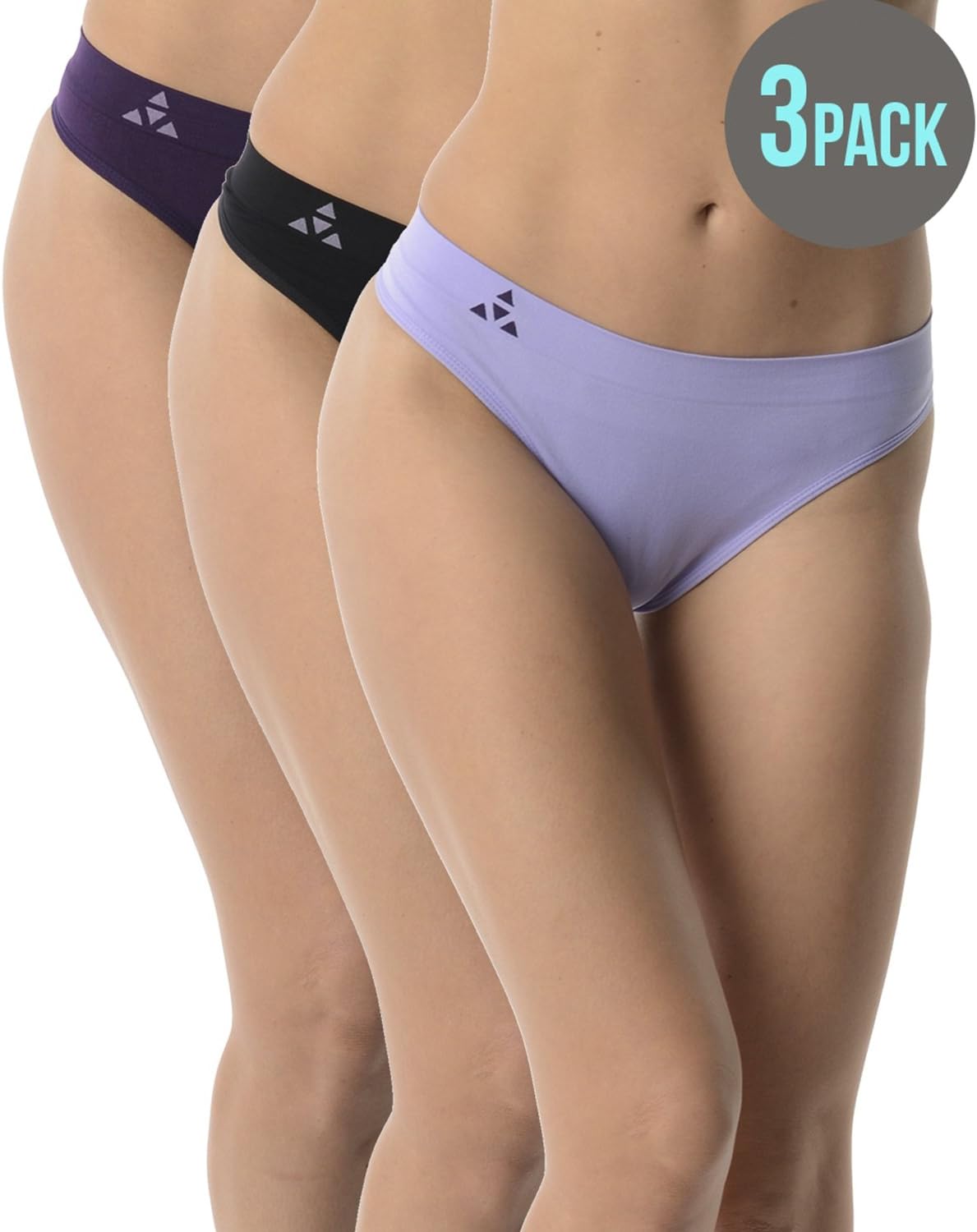 Balanced Tech Moisture Wicking Underwear for Women, Seamless Workout Thongs Quick Dry Travel Thong Panties - Image 2