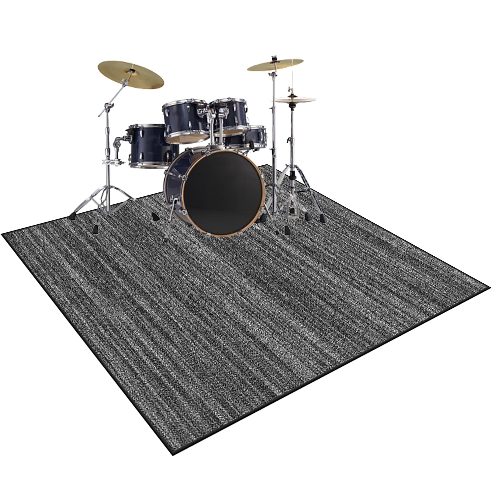 Alfombras para Baterías Antivibracion - Alfombrilla de Tambor Electronica Antideslizante - Alfombra Insonorizada para Caja de Bombo y Otros Instrumentos Musicales 140 x 90 cm