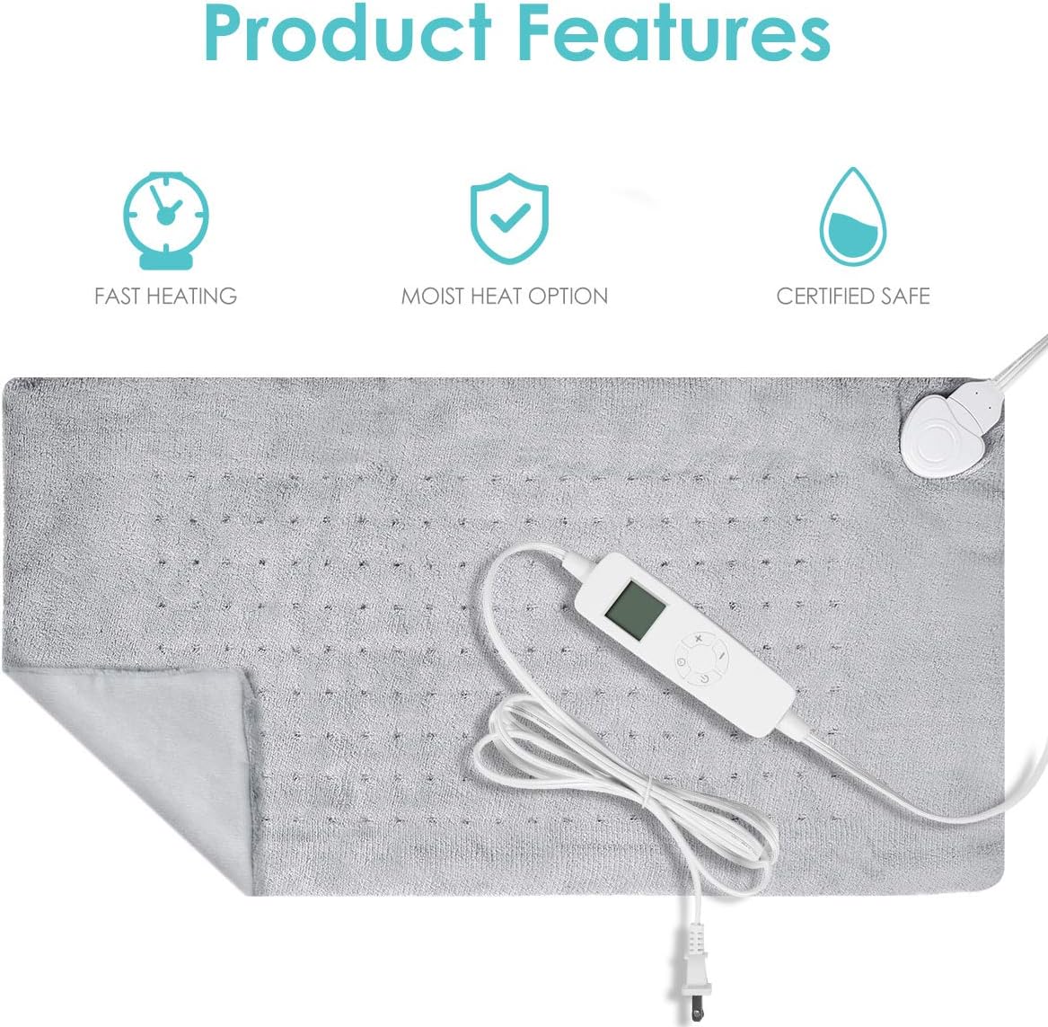 One-Day Sale: Up to 40% Off Heating Pad for Pain Relief, Electric Heating Pad with Super Soft Short Plush and 6 Setting Automatic Shut-Off & Moist/Dry Therapy Functions, Quickly Heat to Relieve Neck and Shoulders (12.5 X24) Tech Deals 🔥 Heating Pad for Pain Relief, Electric Heating Pad with Super Soft Short Plush and 6 Setting Automatic Shut-Off & Moist/Dry Therapy Functions, Quickly Heat to Relieve Neck and Shoulders (12.5 X24)