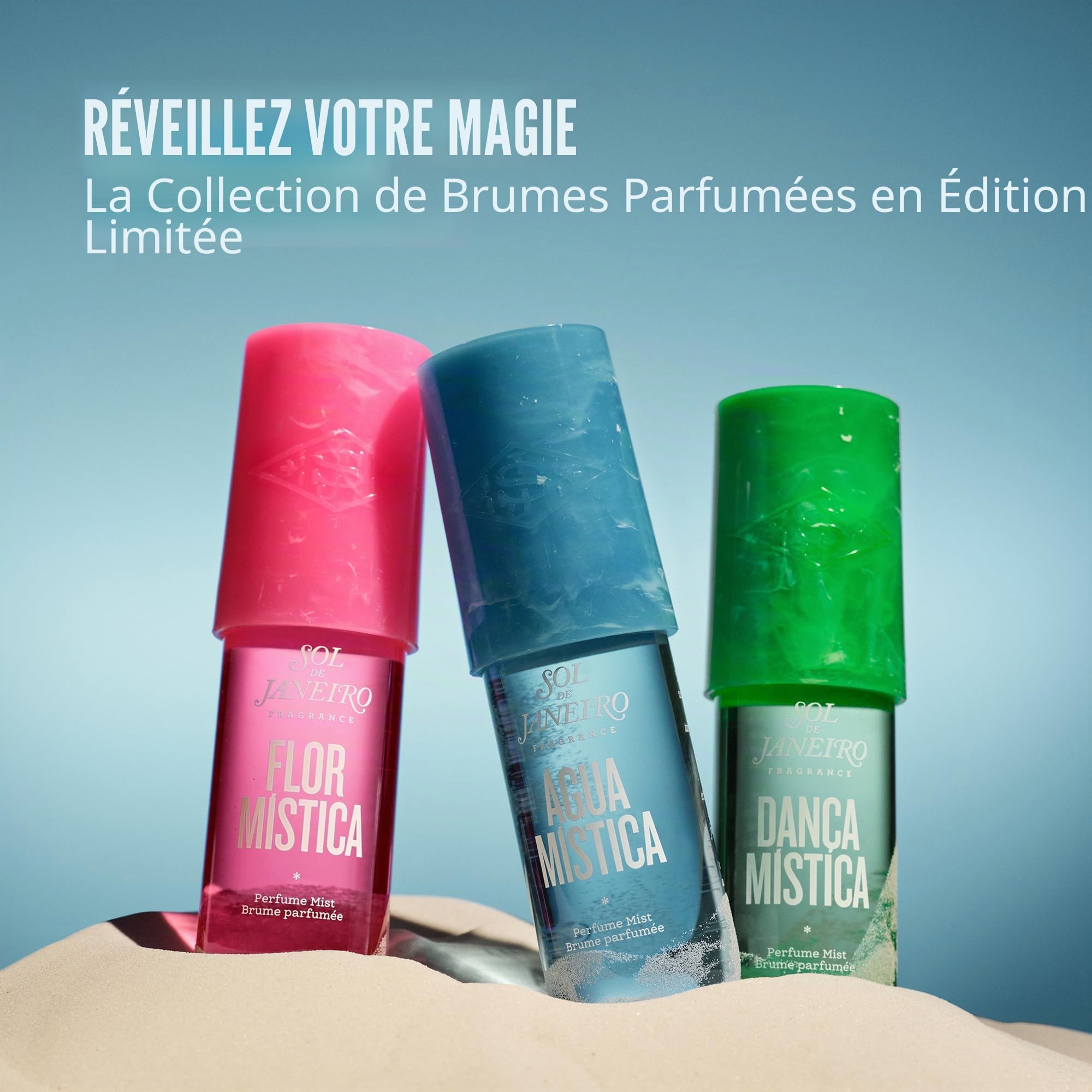 OL DE JANEIRO Flor Mistica Parfum pour cheveux et corps Mist Limited Edition Scent 3 fl oz/90 ml Parfum agréable pour les voyages