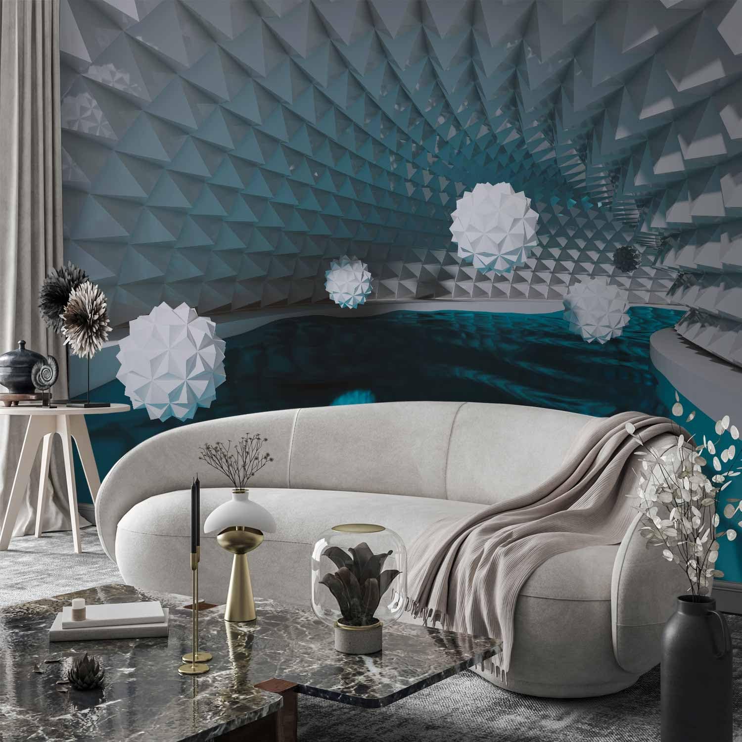Wand Uhr Mural Fotográfico XXL De Pared Efecto Mármol Piedra - Vinilo Autoadhesivo O Papel, Ideal Para Decorar Salón O Dormitorio Mural Piedra Marmol OPRIK