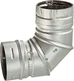 M&G DuraVent DURAVENT 3PVL-E90R 3" Vent 90 Degree Elbow, No Size, Silver
