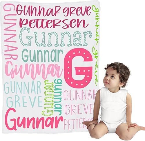 Miniatura 7 de Manta personalizada para bebé, mantas personalizadas para bebé, regalos para bebé, mantas con nombre, manta suave personal con nombre, manta de