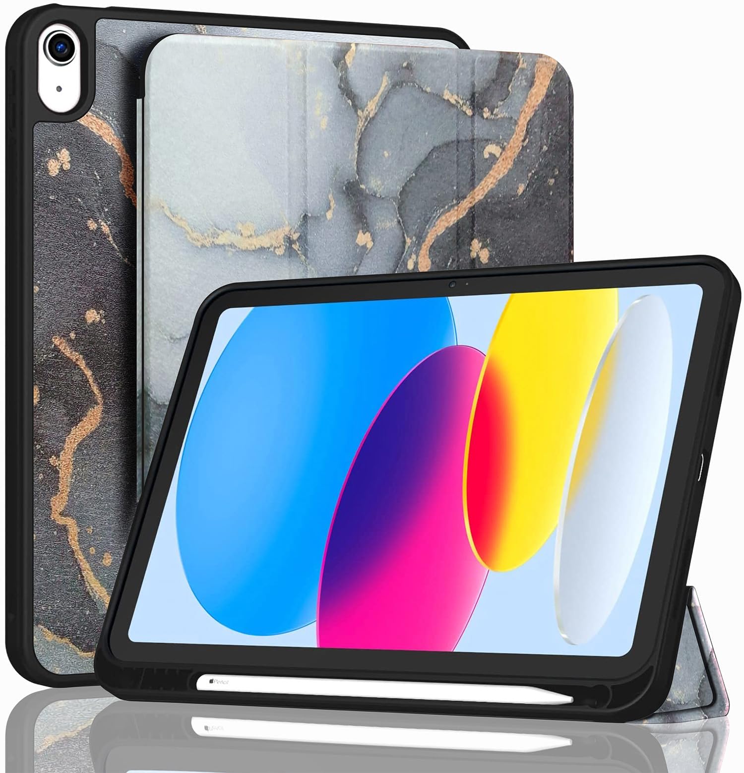 ProElite Smart Case for iPad (A16) 11th/10th Generation (2025/2022) [Auto Sleep/Wake Cover] [Left Side Pencil Holder] [Soft Flexible Case] Recoil Series - Black — Amazon image 23