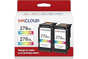 INKCLOUD Compatible Tri-Color Ink Cartridges Replacement For Canon Ink 276XL CL-276