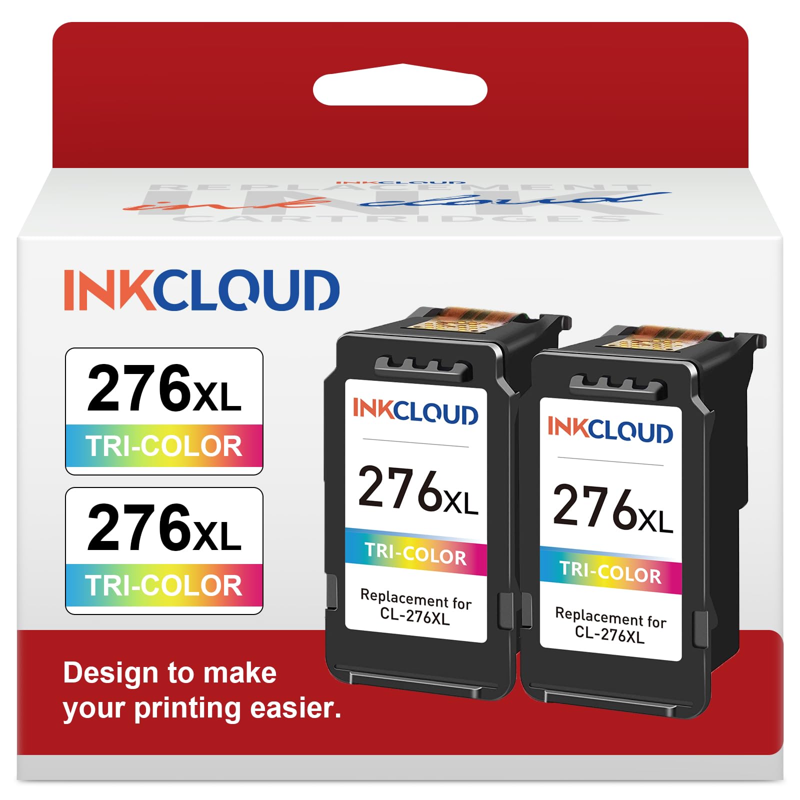 Amazon.com: 276XL Color Ink Replacement for Canon 276 276XL CL