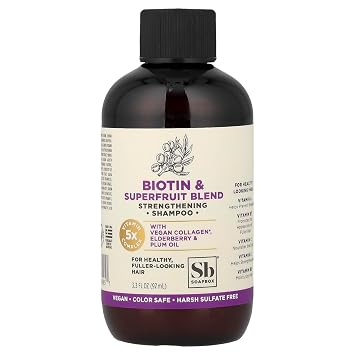 Soapbox Strengthening Shampoo, Biotin & Superfruit, 3.3 fl oz (97 ml)