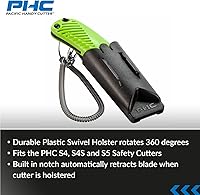 Vista 4 de Pacific Handy Cutter UKH423 Funda Giratoria de Plástico para S5, S4 y S4S, Se Engancha en Cinturones, Pantalones y Bolsillos, Funda de Seguridad