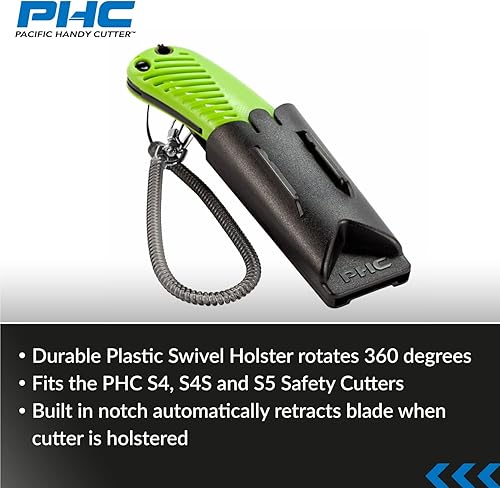 Miniatura 4 de Pacific Handy Cutter UKH423 - Funda giratoria de plástico para S5, S4 y S4S, clips en cinturones, pantalones y bolsillos, funda de seguridad para