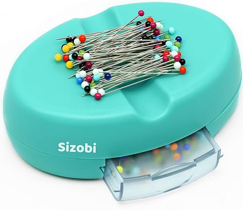 Vista 23 de Sizobi Soporte magnético para pasador, cojines magnéticos para coser, suministros de costura, organizador magnético de aguja, soporte de pasador