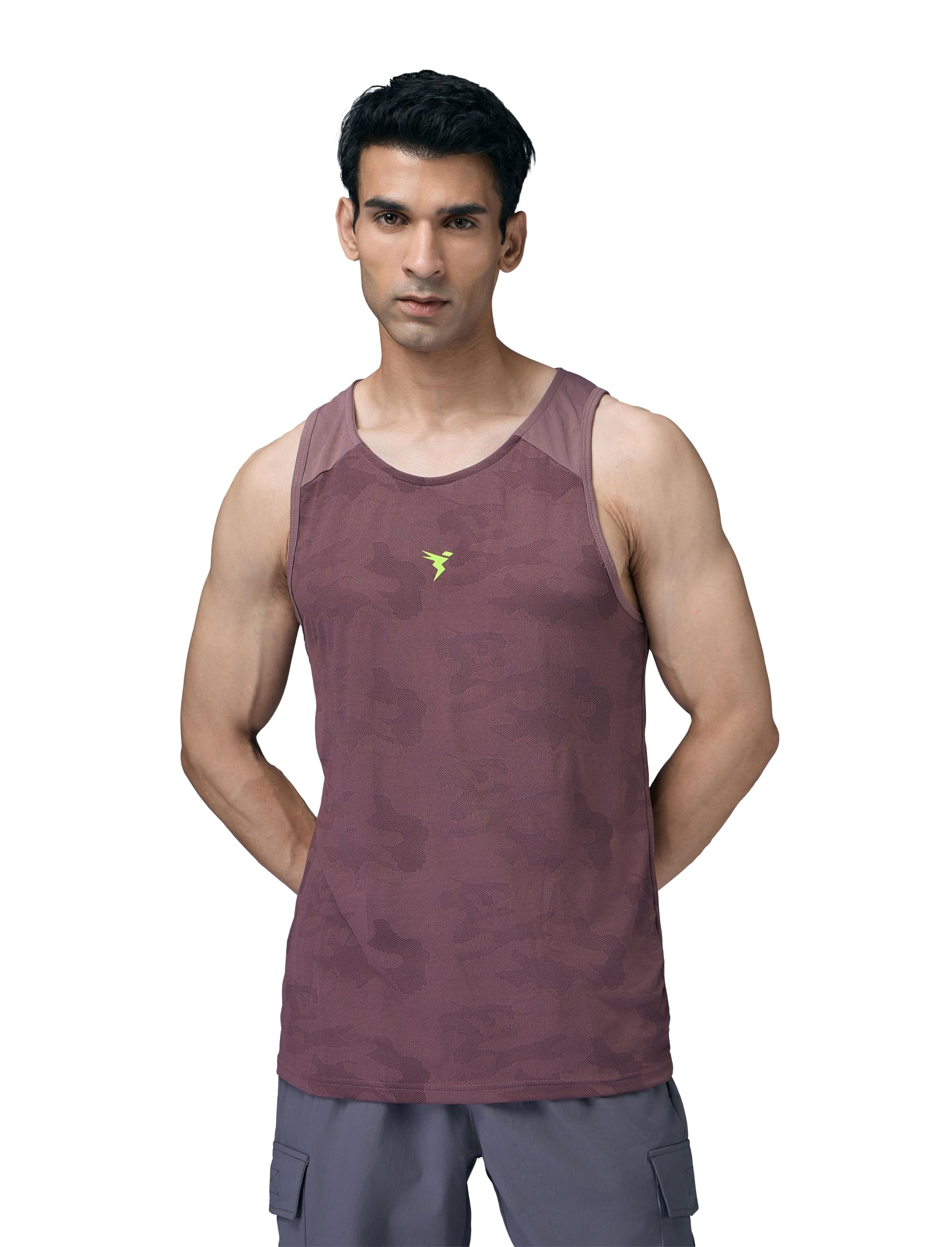 Mens Crew Neck Gym Vest-image-9
