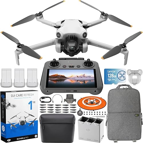 DJI Mini 4 Pro Drone plegable con control remoto RC-N2 (sin pantalla), video 4K HDR, menos de 8.78 oz, tiempo de vuelo de 34 minutos, paquete de