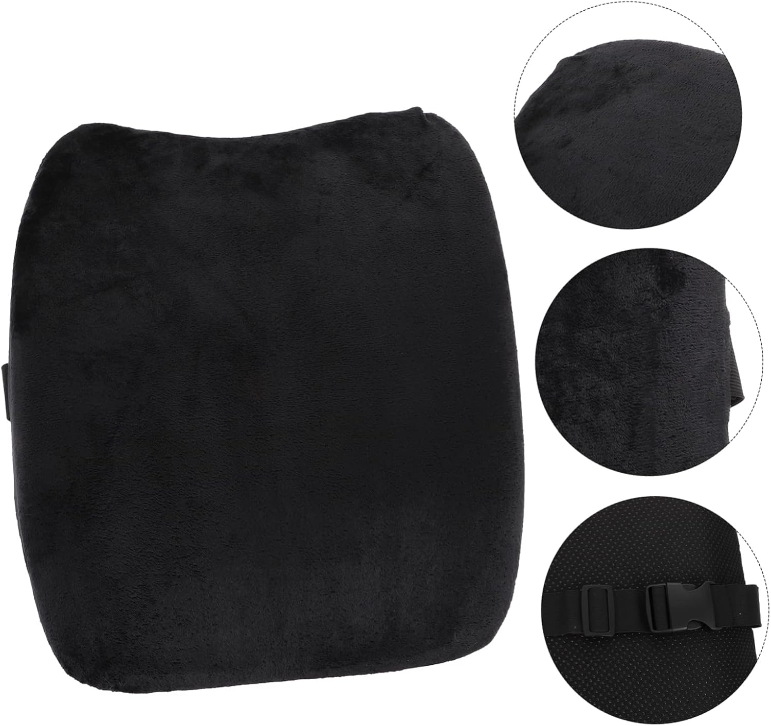 Garneck Breathable Memory Foam Lumbar Support Cushion for Office and Home Use Ergonomic Back Pillow with Removable Cover for Lower Back Pain Relief and Comfort