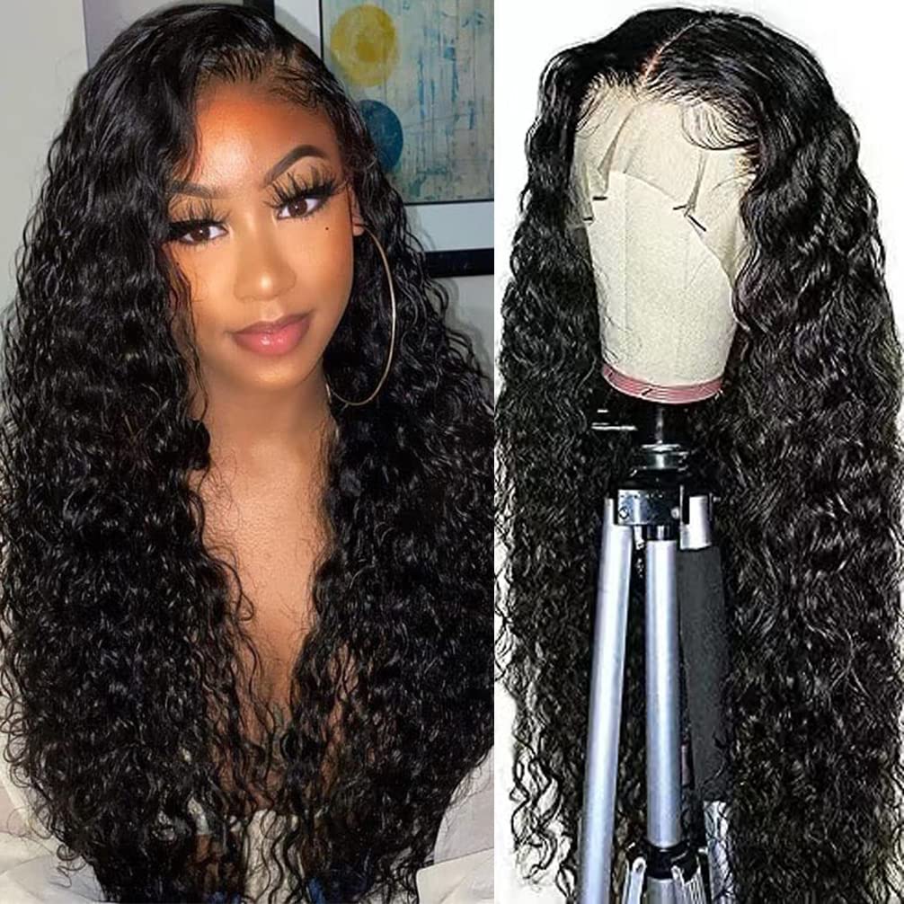 Amazon.com : WPPIKK 13x4 Water Wave Wigs for Black Women  display picture 3