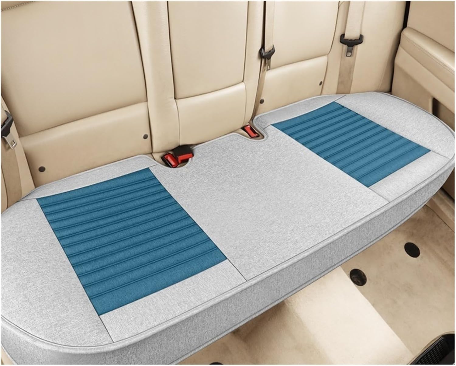 KAnduo M Linen Cotton Car Seat Cushion Winter Warm Cushion Fully Surrounded Backless Seat Cushion Universal for All Seasons Y (Color : F)