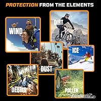 Vista 5 de Bikershades Gafas de montar en motocicleta con montura morada, pequeñas para mujeres y niñas