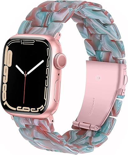 Miniatura 9 de Miimall Correa de resina compatible con Apple Watch de 1.496 pulgadas, 1.575 pulgadas, 1.614 pulgadas, 1.654 pulgadas, 1.732 pulgadas, serie de