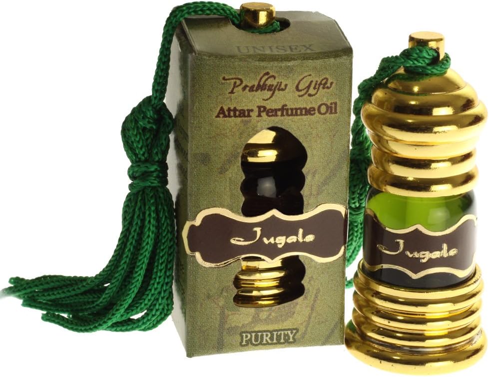 Prabhuji's Gifts Attar Perfume Oil Jugala - Body Perfume Blended with Essential Oils - Vegan - Perfume for Women & Men - Arabian Fragrance - (3mL)