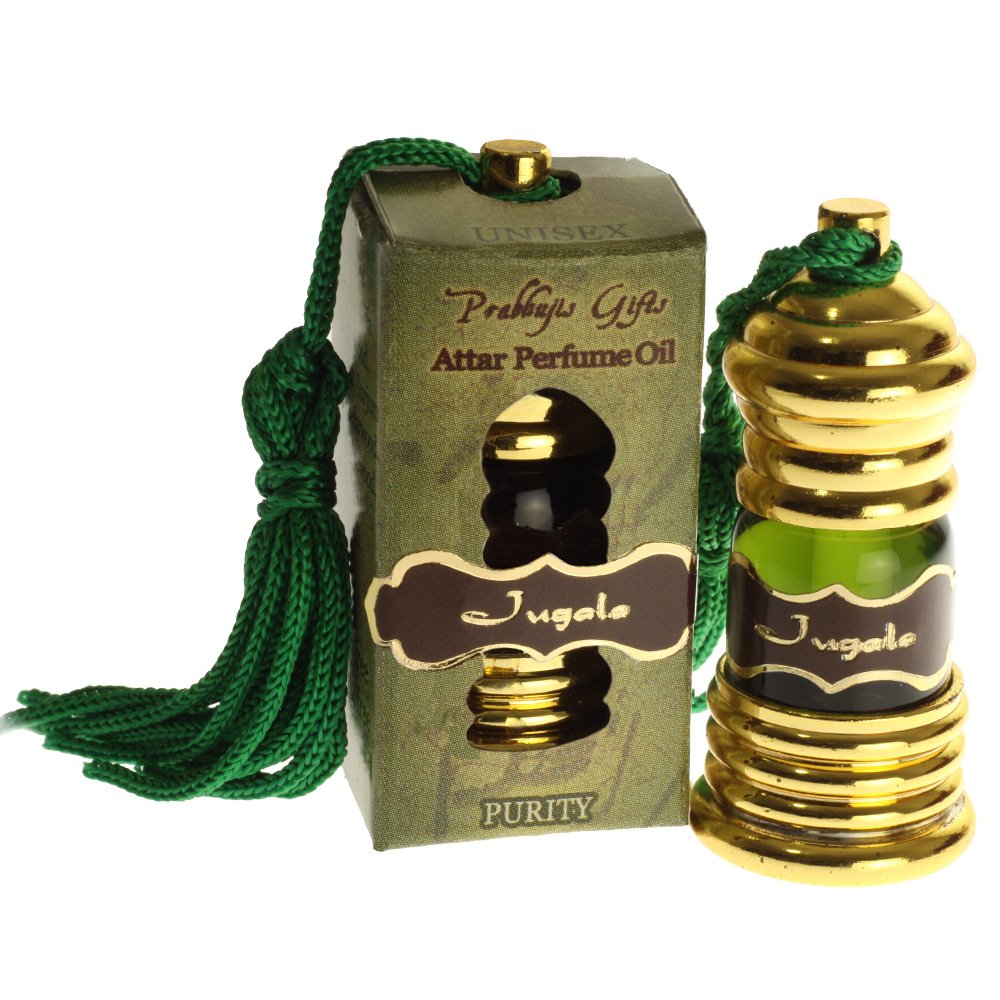Prabhuji's Gifts Attar Perfume Oil Jugala - Body Perfume Blended with Essential Oils - Vegan - Perfume for Women & Men - Arabian Fragrance - (3mL)