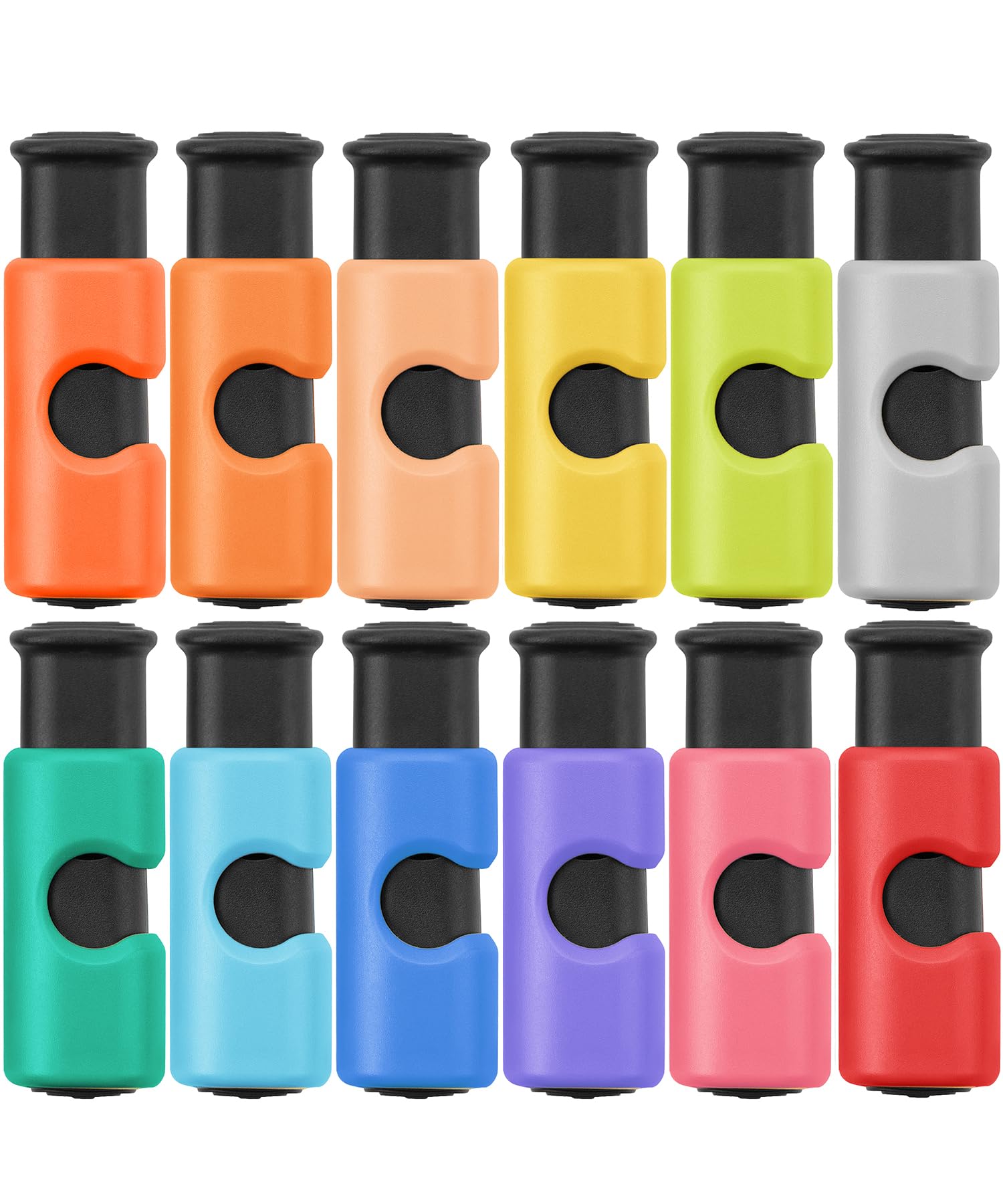 Mr. Pen- Squeeze and Lock Bread Bag Clips, 6 cm, 12 Pack, Multicolor Squeeze Lock Clips, Reusable Bag Closures for Bread, Snacks, Coffee, Food Storage, Fits Thick and Thin Bags