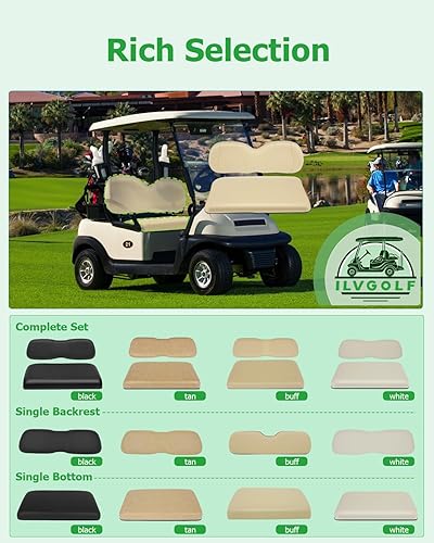 Miniatura 3 de Cojines de repuesto para asiento delantero para Club Car Precedent, asiento de carrito de golf para club car precedent asiento delantero inferior,
