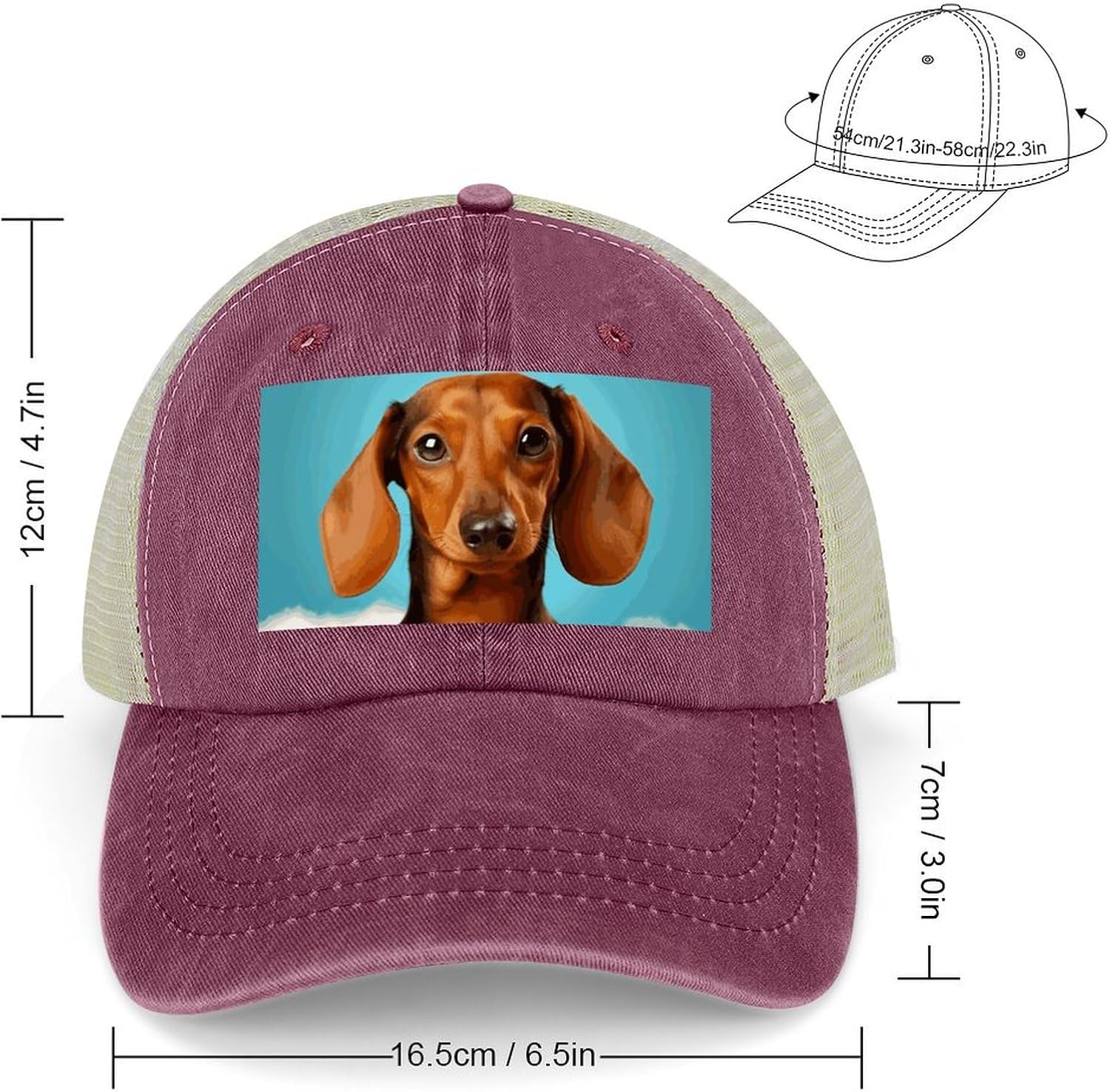 Sport Hat for Men Women Hollow Cowboy Hat Adjustable Baseball Cap Apparel Accessories