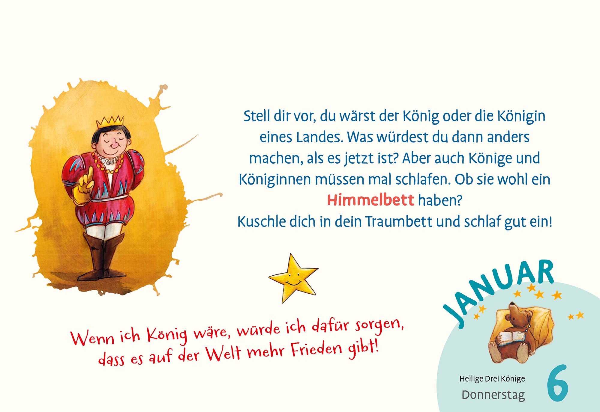 Gute-Nacht-Kalender mit dem kleinen Stern 2022: Abendabreißkalender mit Geschichten und Einschlafritualen: Einschlafen mit deinem kleinen Stern - Kalender für jeden Tag