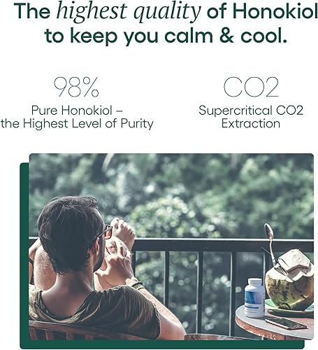 Miniatura 3 de EcoNugenics HonoPure Extracto de corteza de magnolia Suplemento de honokiol 98% puro que ayuda con la función cerebral, ayuda para dormir, alivio