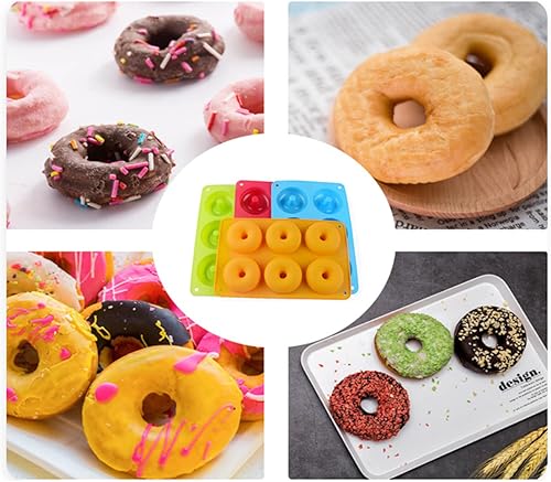 Miniatura 4 de Aggert Bandeja de silicona para hornear, molde de dona, molde de silicona para hornear, molde de decoración antiadherente, herramientas de dona,