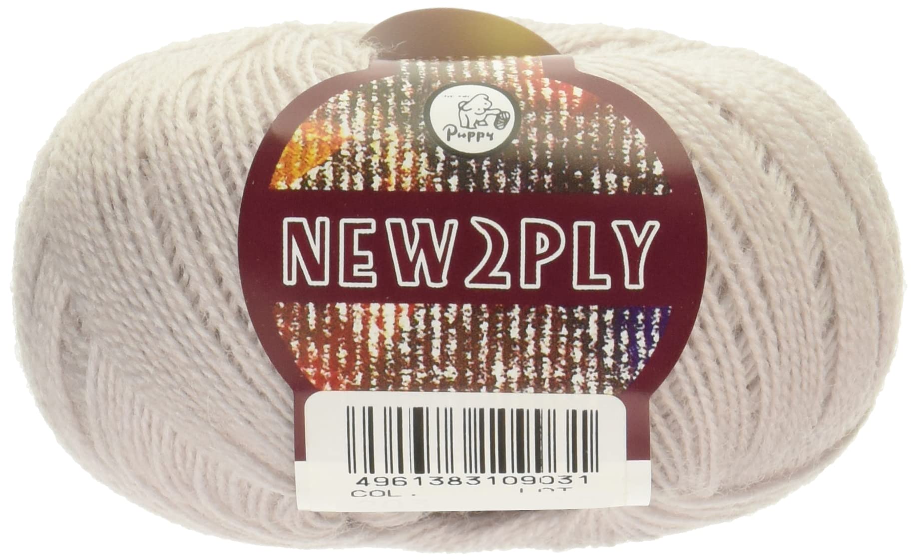 Amazon | パピー ニュー2PLY 毛糸 極細 Col.203 グレー 系 25g 約215m 