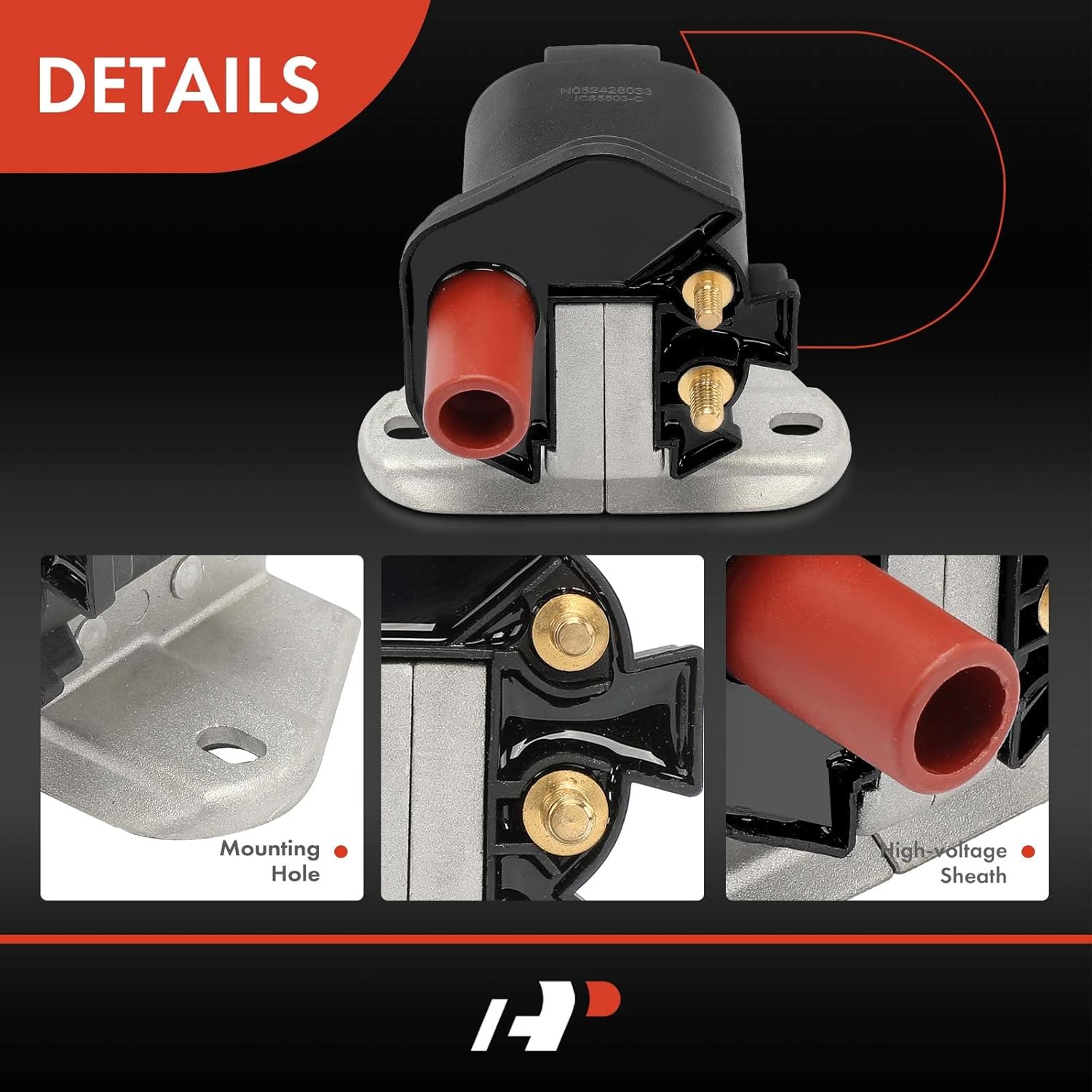 A-Premium Ignition Coil Pack Compatible with Mercedes-Benz 190E 300E 300SL 400E 500E 560SEC E420 E500 1986-1996