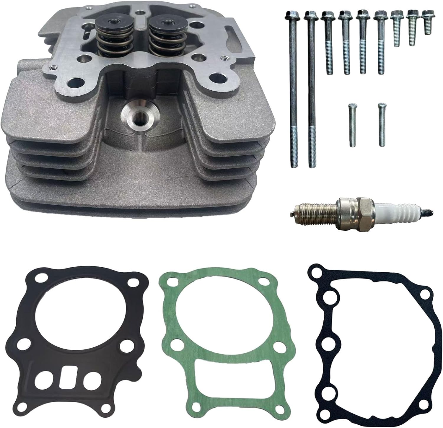 Compatible with Honda ATV TRX350 Rancher Cylinder Piston Top End Rebuild Kit, 78.5mm, Compatible with 2000-2006 TRX350FA TRX350FM TRX350TE TRX350TM (TRX350 cylinder head)