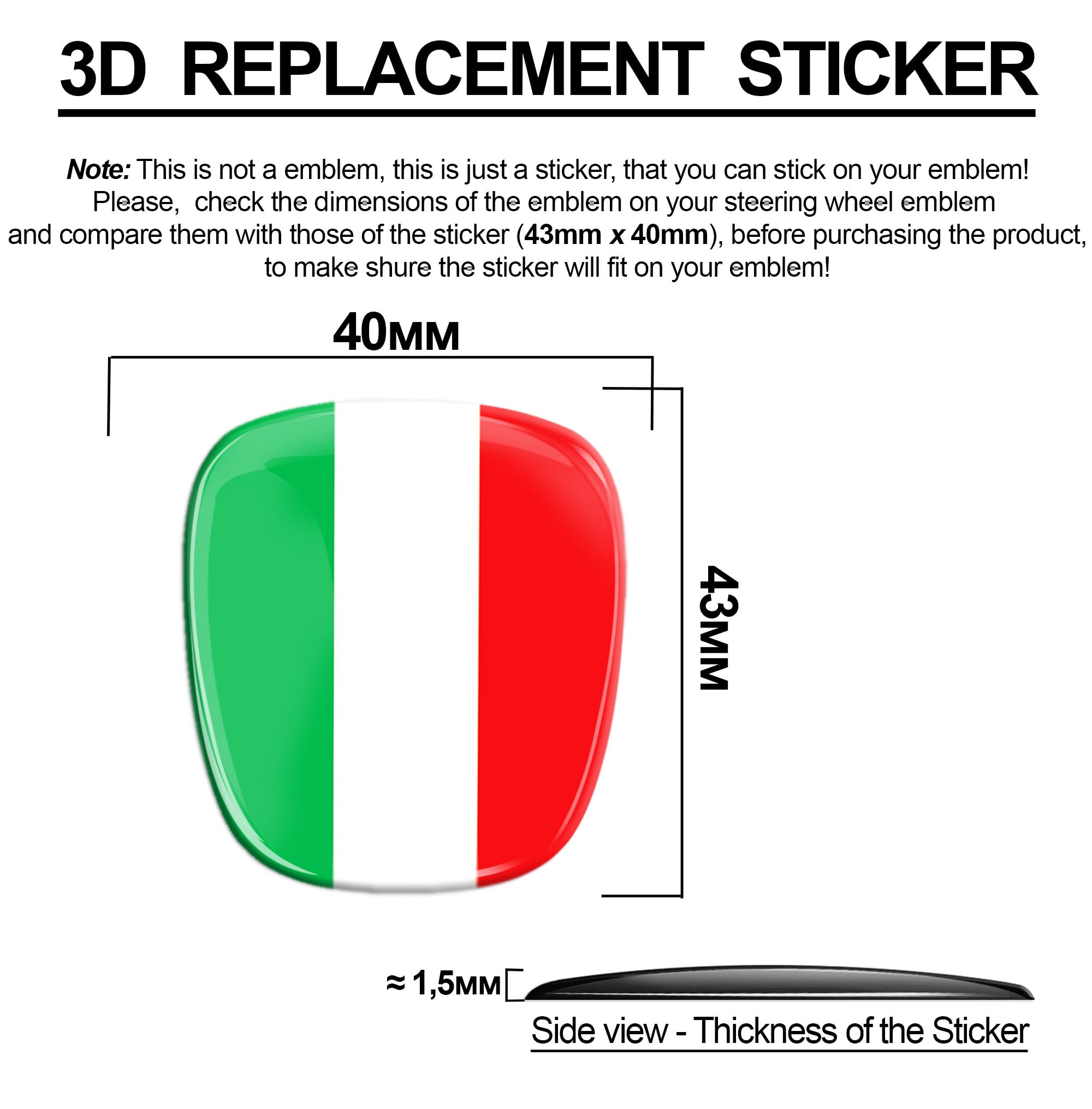 3D-siliconensticker, compatibel met FIAT 500, embleem, stuurwiel, badge, accessoires, onderdelen, stickers, stuurwiel, decoratie, schedel zwart/zilver, VF 11