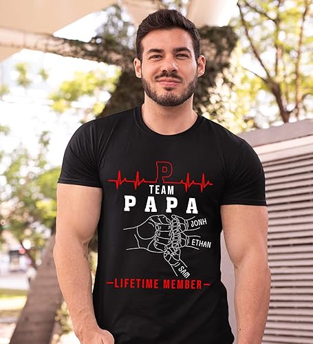 Miniatura 3 de Camisa personalizada de papá del equipo, camisas personalizadas para papá regalos de nietos, camisa del día del padre para papá, camisa de papá