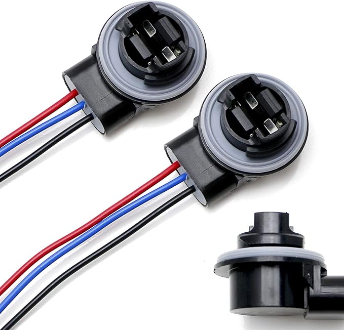 iJDMTOY Pair 3156 3157 Female Adapter Wiring Harness