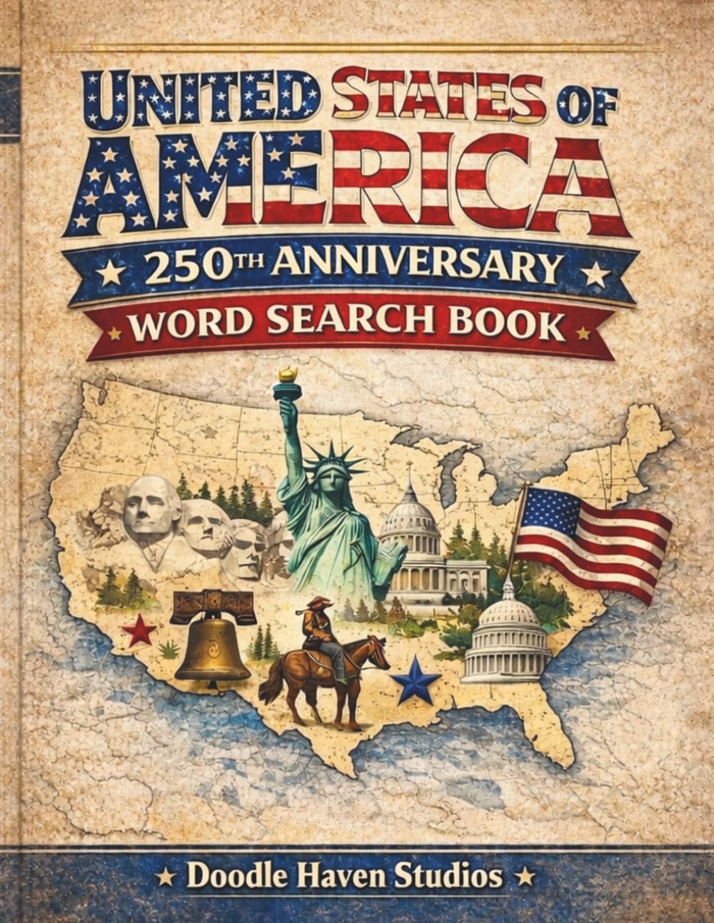 America 250 Word Search: 50 States in Order of Statehood | 50 Puzzles with Facts | Educational Puzzle Book for Adults & Teens (250th Anniversary America Series)