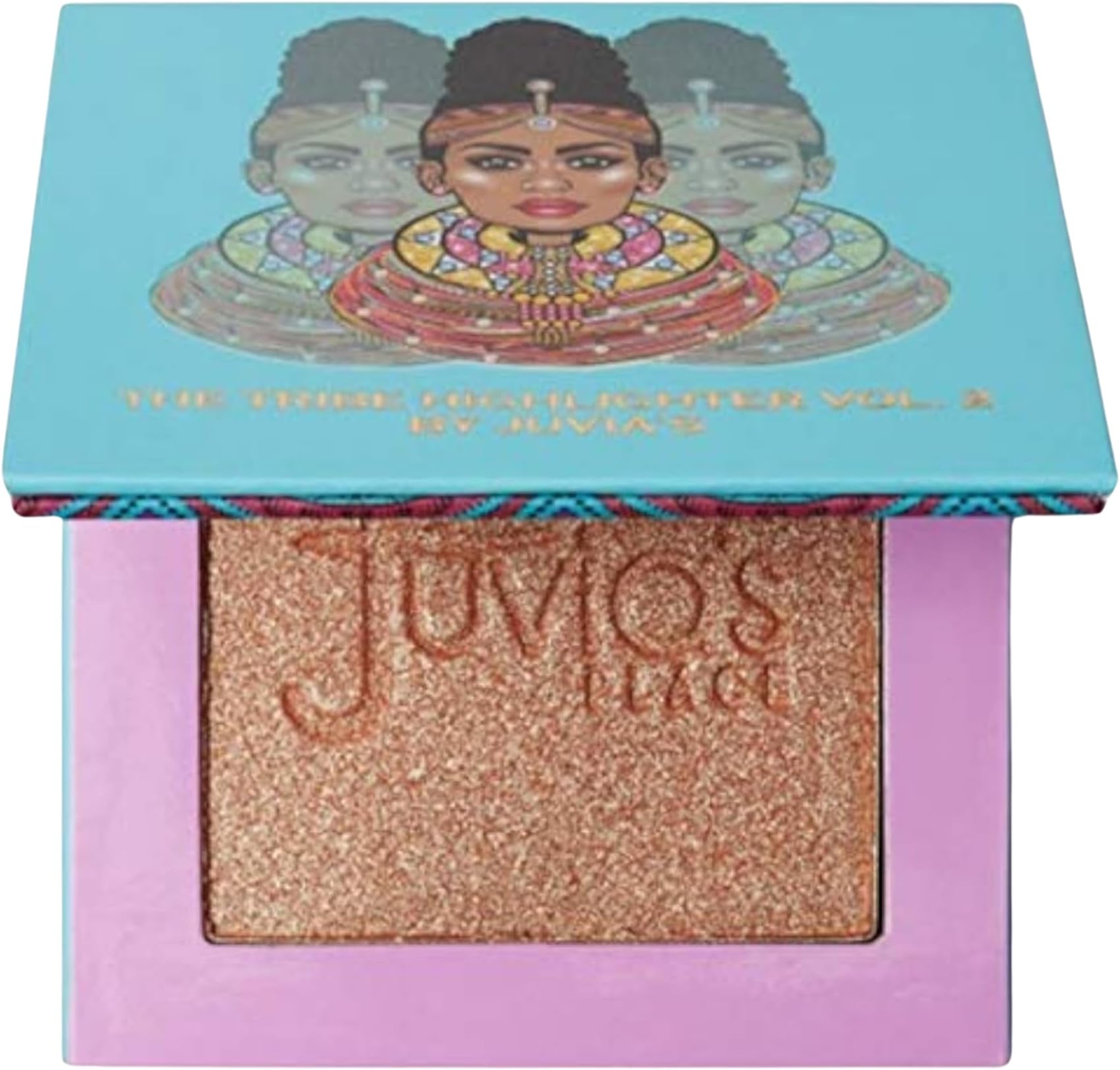 Juvia's Place - Tribe Highlighter Vol. 2 - Glow Highlighter Face Makeup Powder - Shimmering Glow Finish perfect for cheekbones, Radiant Mineral Shimmer, Illuminating Powder