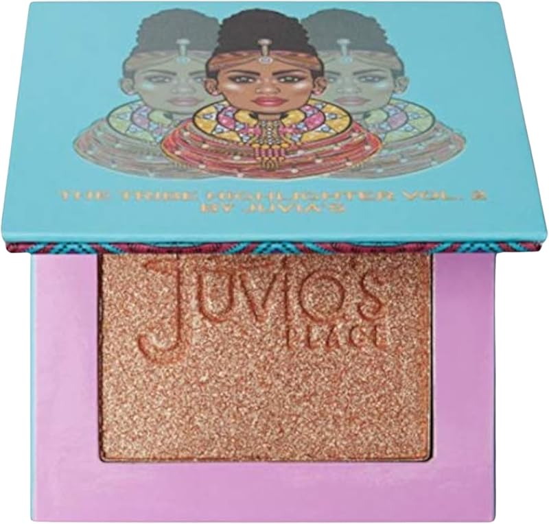 Tribe Highlighter Vol. 2 - Glow Highlighter Face Makeup Powder - Shimmering Glow Finish perfect for cheekbones, Radiant Mineral Shimmer, Illuminating Powder