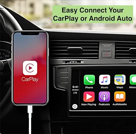 TOP-UP Short USB C Cable 1.15FT 2 Pack, USB A to USB C CarPlay Cord