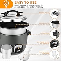 Vista 2 de 40 tazas de olla arrocera/calentador comercial (40 tazas)