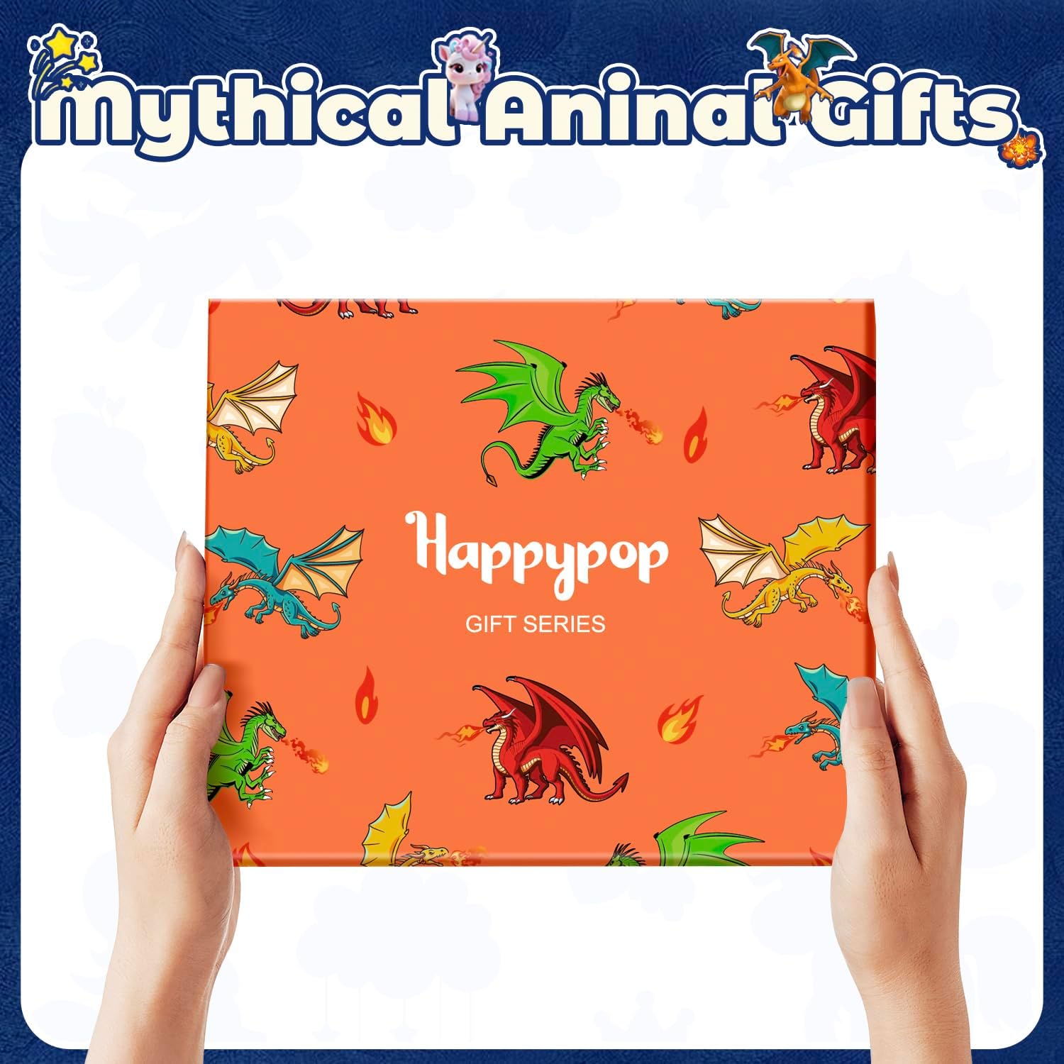 HAPPYPOP Unicorn Gift for Women Men - Funny Animal Socks, Dragon Socks for Teen Girls - Image 2