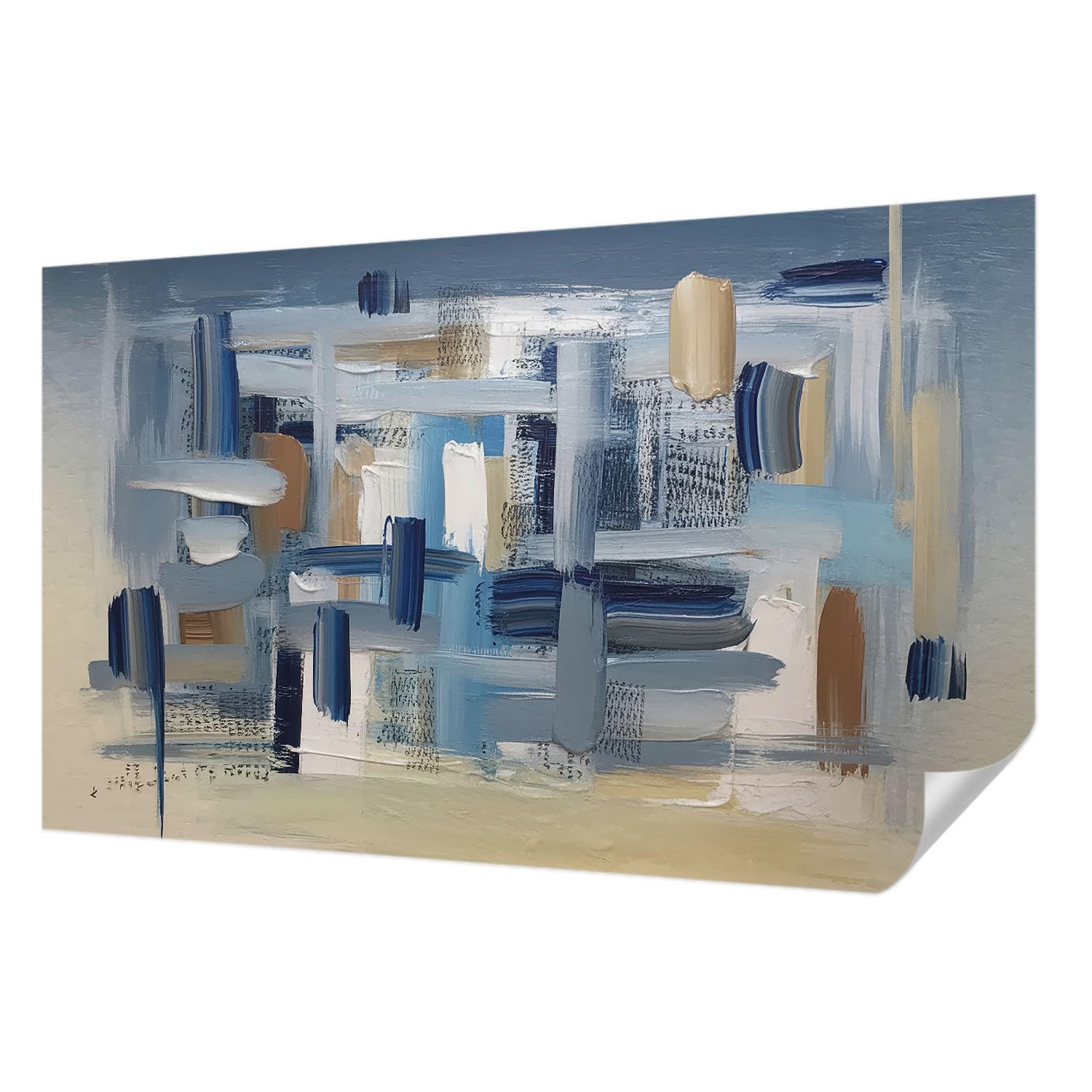 Papier peint photo panoramique 416x254 cm Tulup avec motif pinceaux d'abstraction