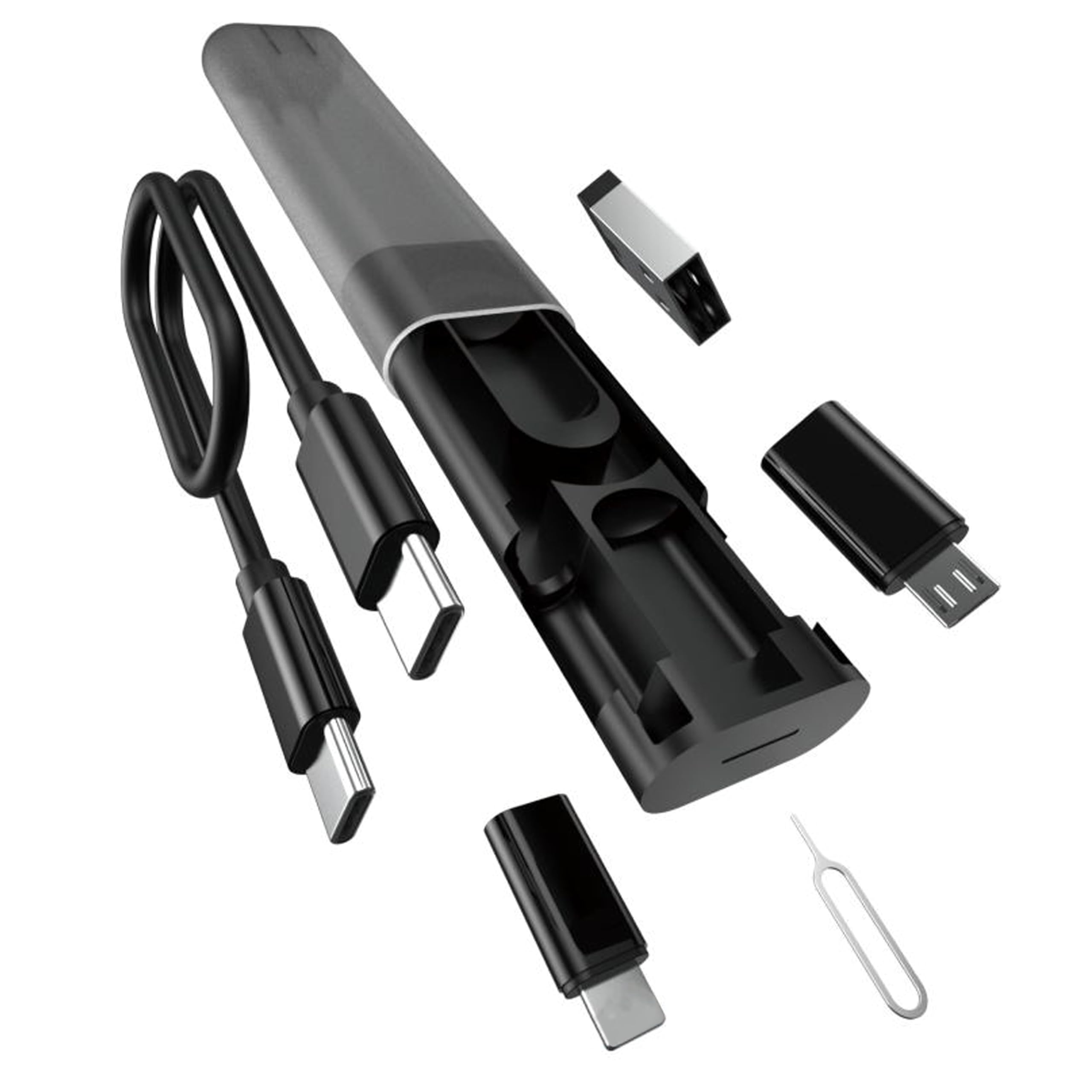 N NEWTOP CU24 Multifunction Portable Case Kit USB Type-C Cable Type A