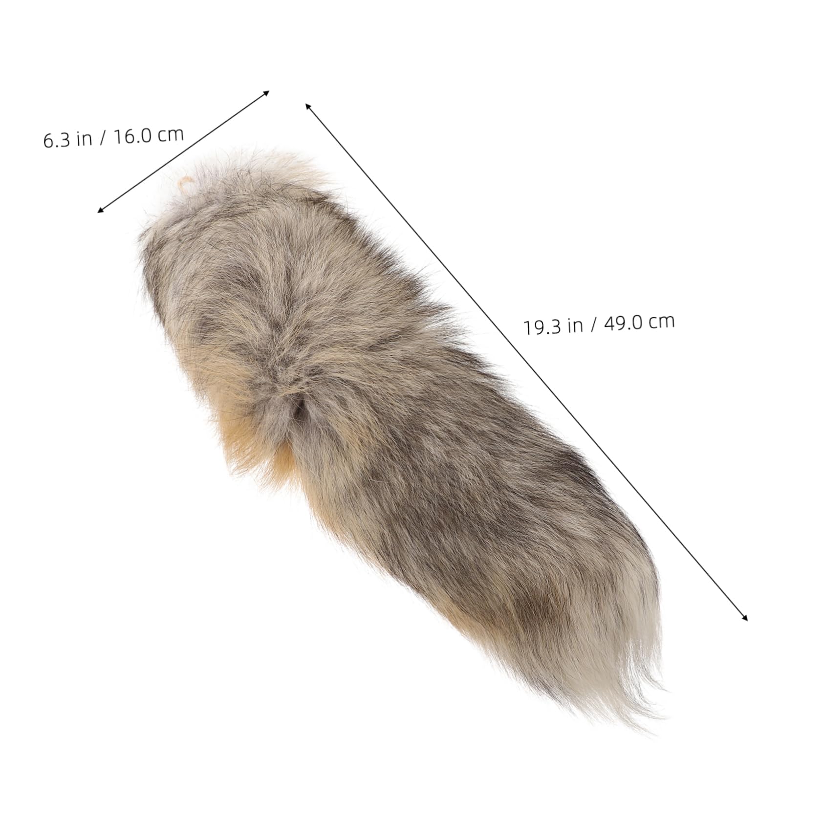 SOIMISS 2pezzi Portachiavi Coda Di Animale Peluche Con Gancio Decorativo Per Borse e Zaini Accessorio Elegante e Pratico Compatte e Leggero Adatto Tutte Le Età