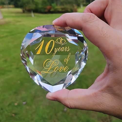 Miniatura 22 de Regalos de cristal de 30 aniversario para marido, esposa, novio o novia, lindo aniversario de boda, día de San Valentín, regalos románticos para 30