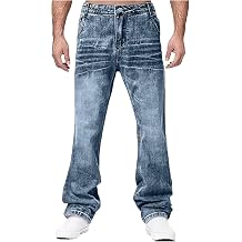 Flared Jeans Men's Y2K Jeans Wide Denim Trousers Streetwear Skateboard Trousers Men Hip Hop Jeans Punk Jogging Bottoms Do the Old Style Denim Trousers