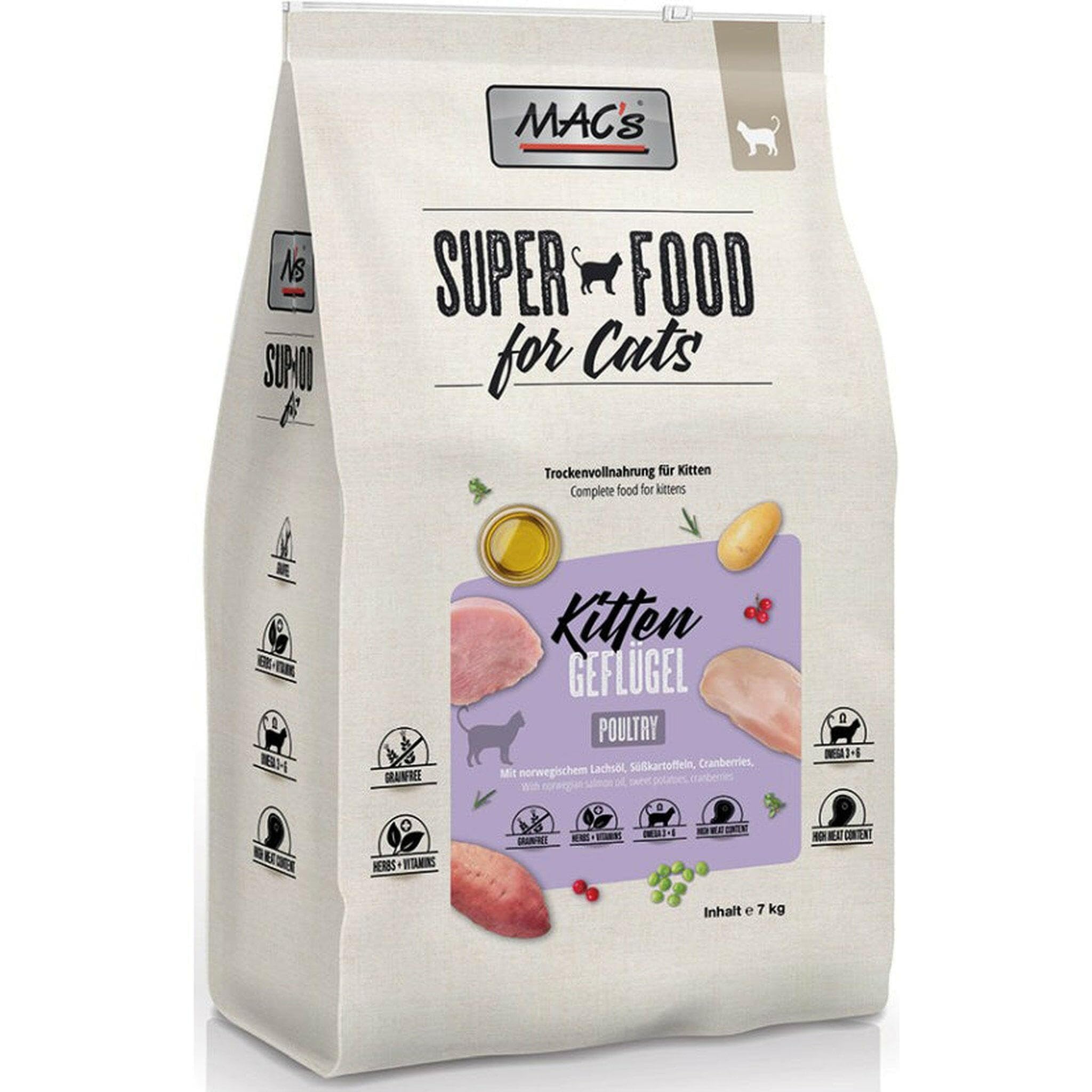 Mac's Katzenfutter getreidefrei Kitten, 7 kg