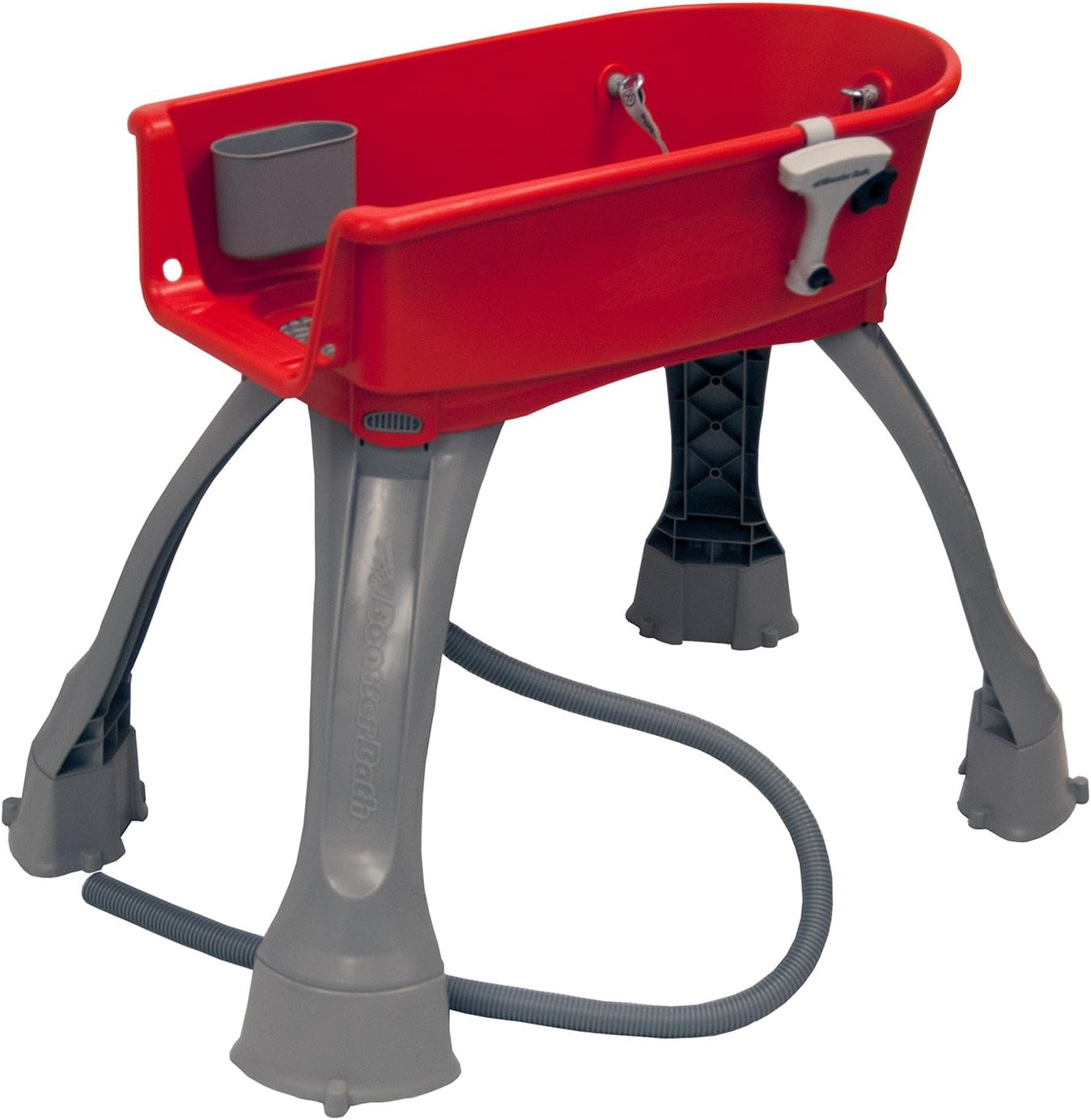 Booster Bath Elevated Pet Bathing Medium (Red)