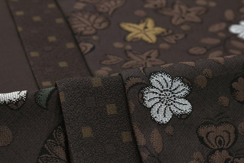 【お値下げ】未使用品　紬　袋帯 袋帯 西陣 焼箔紬 雪輪 六通 正絹 日本製 未仕立て 織工房眞古都